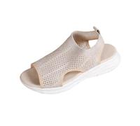 Jhebecneks Orthopedic Sandals for Women Uk Mesh Soft Basket Walking Shoes Closed Toe Ankle Strap Comfortable Breathable Washable Sandals Comfy Wide Fit Cushion Arch Support Slide Hiking Sandal