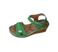 Jhebecneks Orthopedic Sandals Women with Arch Support Summer Wide Fit Walking Sandals Slip on Wedge Platform Mules Shoes Lightweight Breathable Casual Beach Comfy Slide Outdoor Sport Shoes Womens