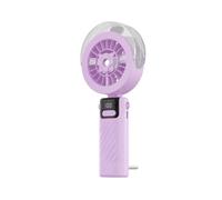 Jhebecneks Rechargeable Handheld Fan with LED Display Foldable Cooling Personal Handy Fan Pocket Fans Cute Design Battery Powered Desktop Lightweight for Outdoor Office Travel Camping Home Summer