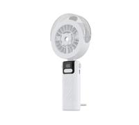Jhebecneks Rechargeable Handheld Fan with LED Display Foldable Cooling Personal Handy Fan Pocket Fans Cute Design Battery Powered Desktop Lightweight for Outdoor Office Travel Camping Home Summer