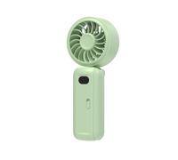 Jhebecneks Rechargeable Handheld Fan with LED Display Foldable Cooling Personal Handy Fan Pocket Fans Cute Design Battery Powered Desktop Lightweight for Outdoor Office Travel Camping Home Summer