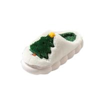 Jhebecneks Womens Slippers Fuzzy Memory House Slippers Mens Ladies' Christmas Slipper Fleece Lined Cloud Shoes Bedroom Barefoot Slipper Xmas Gifts Home Indoor Outdoor Sheepskin Footwear Size 3.5-8