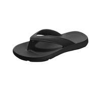 Jhebeks Black Women's Flip Flops with Arch Support Comfort Beach Sandals Lightweight Non Slip Soft Soles Wide Fit Slippers Breathable Ergonomic Flip-flops Toe for Shower Bathroom Pool Size 5.5