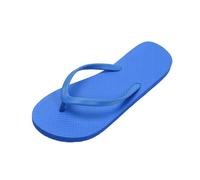 Jhebeks Blue Flip Flops Womens Uk Flat Lightweight Slim Sandals Non Slip Flip Flops Comfortable Summer Beach Walking Cushion Sandals Slip On Indoor Outdoor for Shower Bathroom Size 4.5