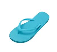 Jhebeks Sky Blue Flip Flops Womens Uk Flat Lightweight Slim Sandals Non Slip Flip Flops Comfortable Summer Beach Walking Cushion Sandals Slip On Indoor Outdoor for Shower Bathroom Size 7.5