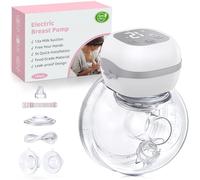 Jheppbay Electric Breast Pump Wearable, Portable Hands Free Pump, 201g Lightweight, 40dB Ultra Quiet Wireless Pump, 3 Modes 12Levels, Leakproof Design for Nursing Moms at Work Home Travel, BPA Free