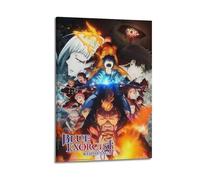 JHFQ Anime Blue ExorcistWall Art Canvas Poster Music Albums And Movies Decorative Painting for Living Bed Room 16x24inch(40x60cm) Frame-style