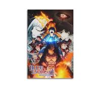 JHFQ Anime Blue ExorcistWall Art Canvas Poster Music Albums And Movies Decorative Painting for Living Bed Room 20x30inch(50x75cm) Unframe-style
