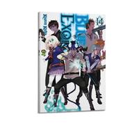 JHFQ Anime Living Room Poster Ao No Exorcist Blue ExorcistWall Art Canvas Poster Music Albums And Movies Decorative Painting for Living Bed Room 08x12inch(20x30cm) Frame-style
