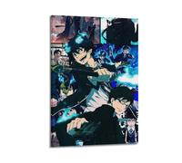 JHFQ Blue Exorcist Anime PosterWall Art Canvas Poster Music Albums And Movies Decorative Painting for Living Bed Room 08x12inch(20x30cm) Frame-style