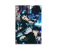 JHFQ Blue Exorcist Anime PosterWall Art Canvas Poster Music Albums And Movies Decorative Painting for Living Bed Room 08x12inch(20x30cm) Unframe-style