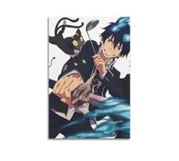 JHFQ Blue Exorcist Anime PosterWall Art Canvas Poster Music Albums And Movies Decorative Painting for Living Bed Room 24x36inch(60x90cm) Unframe-style