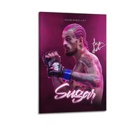 JHFQ Famous Boxer Sean O'Malley Signature Poster Art DesignWall Art Canvas Poster Music Albums And Movies Decorative Painting for Living Bed Room 24x36inch(60x90cm) Frame-style