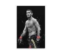 JHFQ Khabib NurmagomedovWall Art Canvas Poster Music Albums And Movies Decorative Painting for Living Bed Room 24x36inch(60x90cm) Unframe-style