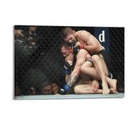 JHFQ Khabib NurmagomedovWall Art Canvas Poster Music Albums And Movies Decorative Painting for Living Bed Room 12x18inch(30x45cm) Frame-style