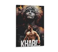 JHFQ Khabib NurmagomedovWall Art Canvas Poster Music Albums And Movies Decorative Painting for Living Bed Room 08x12inch(20x30cm) Frame-style