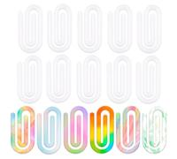 JHGCVX 16 Pcs Sublimation Blanks Paper Clips,4 x 2 Inch Jumbo Acrylic Sublimation Paperclips for DIY Thermal Transfer Designs,Gifts,Home,Office,School Crafts Supplies