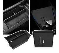 JHGFVC 2 PCS Center Console Wireless Charging Protective Mat and Center Console Organizer for 2025 BMW X3 G45 (30 xDrive/M50 xDrive) Accessories (Organizer & Mat)