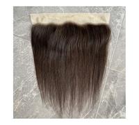 JHHJK 10A 13x4 Ear To Ear Full Lace Frontal Closure Wig Virgin Human Hair 45g Natural Black(18 inch)