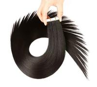 JHHJK 50g 20 Pieces Bone Straight Tape In Hair, Double Sided Adhesive Hair(20 inch)