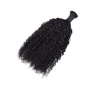 JHHJK Sdd Humanhair #1b Pixie Curl Bulk Boho Braid 10A Supplementing Hair Volume And Lengthening(14 inch)