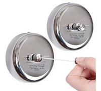 JHHSYU 2 Pcs Retractable Clothesline 304 Stainless Steel Durable with Heavy Duty Adjustable Rope Shower Clothes Line for Outdoor and Indoor
