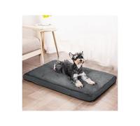JHIAADEY Bean Bag Dog Bed,Dog bed, pet bed, cat bed, removable and washable waterproof dog bed, soft pet bed, imitation memory egg cotton(Dark gray,S(60 * 40 * 7CM))