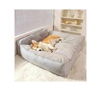JHIAADEY Dog bed, Dog sleeping mat, universal for all seasons, removable and washable pet mat, winter dog bed, dog mat for sleeping(Gray,52 * 38cm/20.5 * 15in)