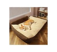 JHIAADEY Dog bed, Dog sleeping mat, universal for all seasons, removable and washable pet mat, winter dog bed, dog mat for sleeping(Brown,52 * 38cm/20.5 * 15in)