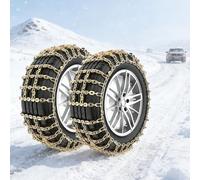 JHIAADEY Snow Chain,Winter Tire Chains,Snow Chains,Two-Piece Set,Provides Emergency Anti-Slip Traction On Icy And Snowy Roads,Suitable For Light Trucks,Suvs,Passenger Cars(255/75R15)