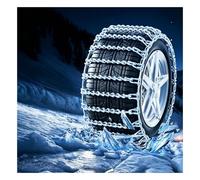 JHIAADEY Universal Tire Chains, Winter Tire Snow Chains, Snow Chains | Manganese Steel, Hexagonal Prism Shape, Highly Effective Anti Slip Performance(245/65R18)