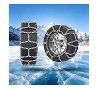 JHIAADEY Winter Tire Snow Chains, Snow Chains for Car Tires | Manganese Steel, Diamond-Pattern Structure, Secure Fit, Automatic Tightening(245/65R17)