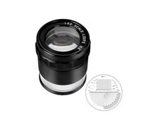 JHIALG 10X Magnifying Glass,Multi-Scale Graticule Scale Magnifier Loupe,Portable Pocket Reading Magnifier Optical Magnifier,Optical