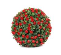 JHIALG 20CM Simulation Green Plant Grass Ball Shopping Mall Hotel Ceiling Decoration Hanging PE Plastic Eucalyptus Flower Ball Wicker plants artificial faux Decorative plant bushes fake Wicker sphere