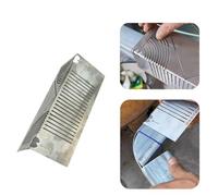 JHIALG Angle & Arc Marking Tool, Adjustable Linear Arc Dual-Purpose Scriber,Square Steel Pipe Fitting Bend Cutter Working Tool, Multi-Purpose High-Precision Drawing Ruler for Round/Square Corner