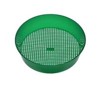 JHIALG Garden Sifting Pan, Plastic Mesh Soil Sieve Mesh Screen, arden Potting Riddle Patented Sifting Pan, Compost Sifter Rock Sifter Dirt Sifter for Small Gravel, Soil, Sand