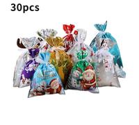 JHIALG Large Merry Bag Set Drawstring Candy Cookie Packaging Bags 2025 Year Christmas Navidad 2026 Decoration New small gift Xmas party bags birthday bags christmas christmas Gi-ft bags,xmas Medium b