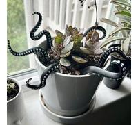 JHIALG Set of 7 Octopus Tentacle Stakes, Resin Luminescent Decorative Plant Stakes, Glow in The Dark Octopus Garden Stakes, Funny Halloween Plant Ornaments for Plant Garden Yard