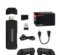 JHIALG X2 Ultra Game Stick 4k, Retro Game Stick with Built-in 9 Emulators, Plug and Play Video Gaming Console with 256G/58,000+ Games, Plug and Play Video Games for TV (64GB)