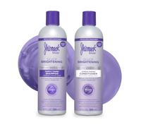 Jhirmack Silver Brightening Purple Shampoo and Conditioner Set for all types of silver, grey, and blonde hair