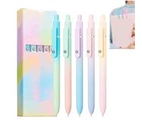 JHIYUUP Astroline Pen, Astrolone Gel Pens, Gradient Gel Pen Set, Press Type Quick Drying Carbon GelPens with Fidget Ball, 0.7mm Black Ink Pens for Journaling Note Taking