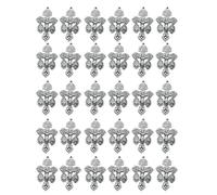 JHJEWH 30 Pcs Catholic Crucifix for Rosary Making Bulk Cross Charms Pendants, Durable Metal Religious Cross Charms for Prayer,Pardon Crucifix for Rosaries,Jewelry Making,Craft Supplies