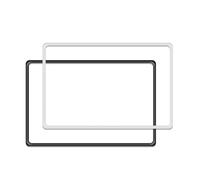 Jhkfbgdqjh Navigation Protective Film For Tesla For Model 3 Y Screen Protector Silicone Radio Audio Frame Guards Auto Accessories Interior Car Navigation Player Covers(2pcs black white)