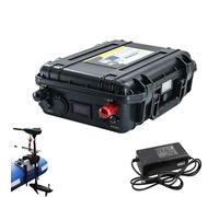 JHKJ 12V 24V 48V 60Ah 80Ah 100Ah 150Ah Marine Lithium Battery Rechargeable Thruster Battery for Electric Fishing Boat Propeller and Marine Vessel Propulsion with Charger,12V,80Ah