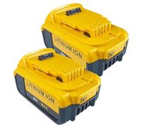 JHKJ 20V 5Ah 2pack Power Tool Battery 20V 6Ah 4pack Drill Lithium Battery Compatible with DCB201/DCB200/DCB205/DCB206/DCB207 Lithium-ion Batteries,20V6AH 2pack