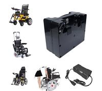 JHKJ 24V 10Ah 12Ah 15Ah 20Ah 25Ah 30Ah Lithium Batteries 24 Volts Electric Wheelchair Battery with Charger 24V Rechargeable Battery for 250W-700W Motor,24V20Ah