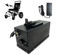 JHKJ 24V 13Ah 6.6Ah 16Ah 24Ah 20Ah Wheelchair Battery 24 Volt Lithium Batteries for Mobility Scooter/Trolley Power Assist/Wheelchair with Charger,24V16Ah