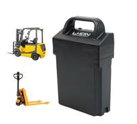 JHKJ 24V 20Ah Forklift LiFePO4 Lithium Iron Phosphate Battery 24 Volt Electric Forklift Battery for 0-500W Electric Pallet Jack Truck/Loading and Unloading Truck EPT12-EZ Motor,With Light,24V 20AH