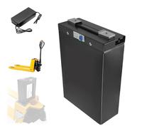 JHKJ 48V 10Ah 15Ah 30Ah Electric Pallet Jack Battery 24V 20Ah 25Ah Electric Forklift Lithium Battery for Electric Stacker Motor with Charger,A,24V 25Ah