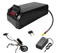 JHKJ 48V 15Ah 20Ah 24Ah Wheelchair Battery 48V 12Ah 18Ah Rechargeable Li-ion Battery Pack with Charger for 700W-1100W Motor Kits,XT60 48V24Ah